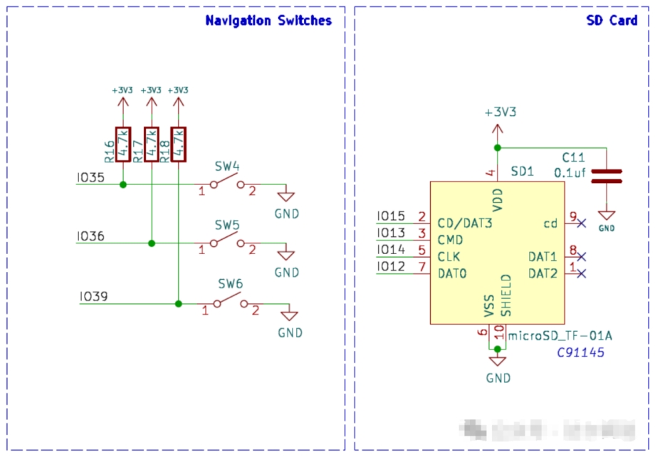Navlgation Switches SD Card